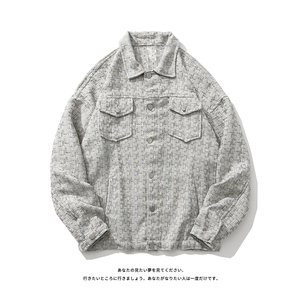 @日系 小香风翻领夹克男女同款100-210斤可穿 FF2102/P95 控118图片