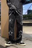 @港风ins潮流直筒裤宽松拖地牛仔裤水洗立体长裤NZ207-P48，男装牛仔裤，星座223（原229-2）