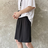 @港风2025夏季休闲短裤男痞帅宽松直筒五分西裤DK010-P28，男装牛仔裤，星座223（原229-2）