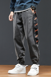 @日系大码 M-4XL 哈伦牛仔裤男潮牌束脚休闲长裤NZ191-P50图片