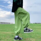 @港风机能风工装裤男大口袋宽松抽绳束脚裤子高街insNZ287-P50，男装工装外套，星座223（原229-2）