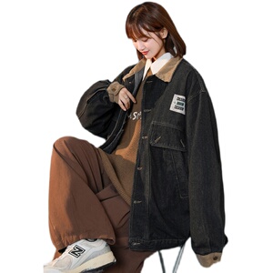 @中性风  工装牛仔夹克男女情侣款春秋上衣外套JK315-P68图片