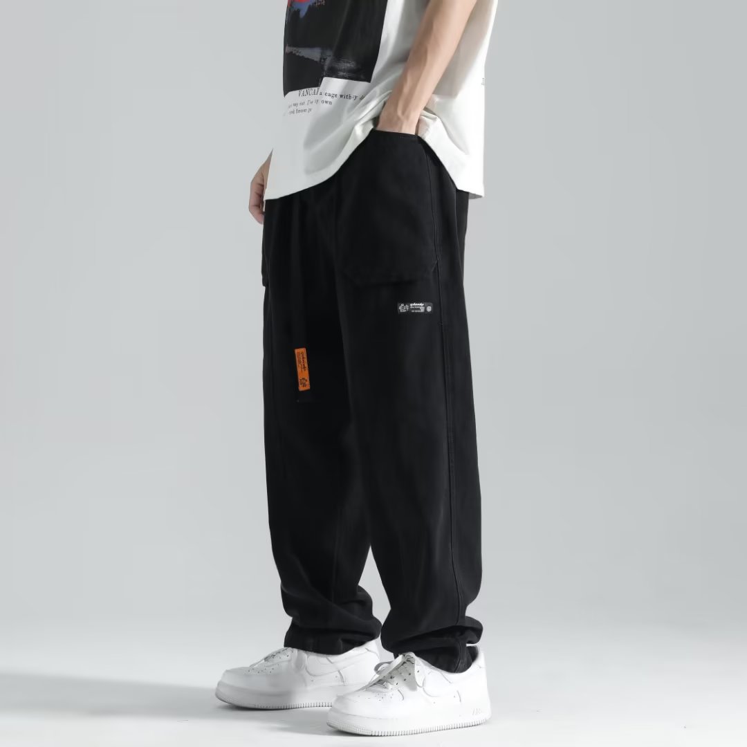 @日系宽松工装裤男哈伦裤子潮牌复古休闲长裤NZ282-P40,男装工装外套,星座223（原229-2）