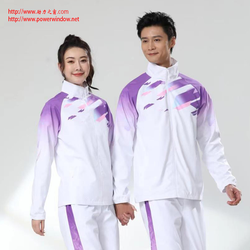 防风透气外套长裤时尚运动套装