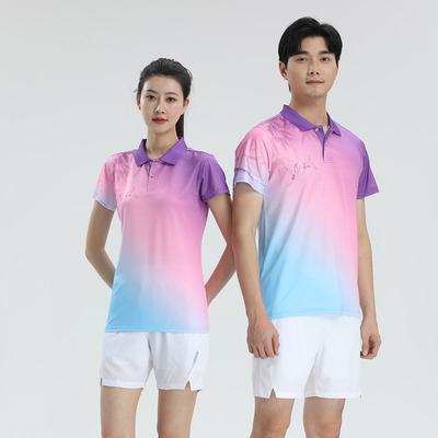 时尚情侣装透气速干运动POLO衫男