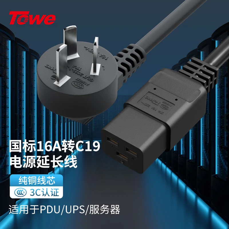 towe同为服务器pdu10a国标电源线