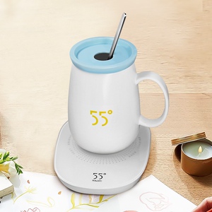 超值热卖洛可可55度杯正品晨曦暖恒温加热牛奶办公室必需包邮