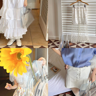 milktina定制丨埃兹古堡浪漫半身裙印花半裙刺绣薄透长裙「4色」