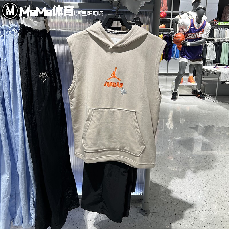 Nike耐克2026夏季男装速干无袖连帽运动背心套头连帽衫IR6310-236