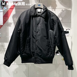 阿迪达斯三叶草男子2025春季新款复古保暖棉服运动休闲外套IW3450