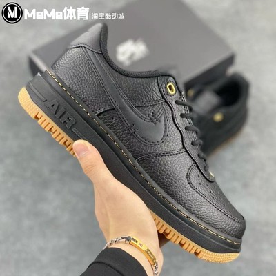 耐克男鞋2025冬季新品Air Force 1 Luxe黑武士厚底板鞋DB4109-001