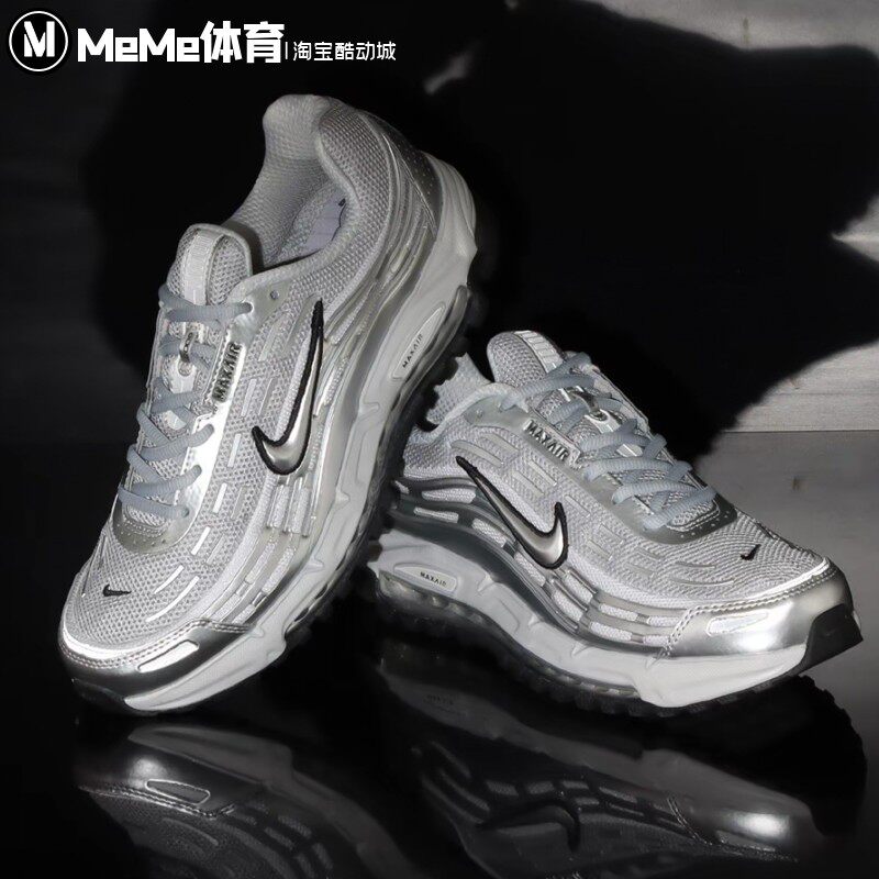 耐克男鞋2025秋新品AIR MAX复古银灰跑鞋风运动休闲鞋 HM8818-001