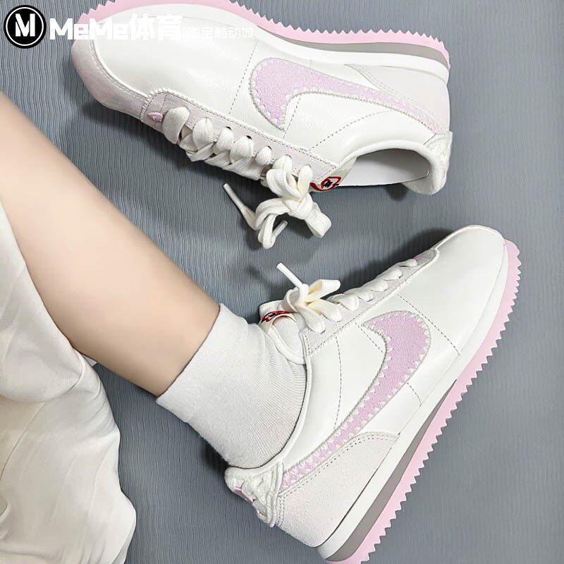 Nike耐克女鞋2025情人节限定粉白轻便休闲运动鞋阿甘鞋HV6012-161