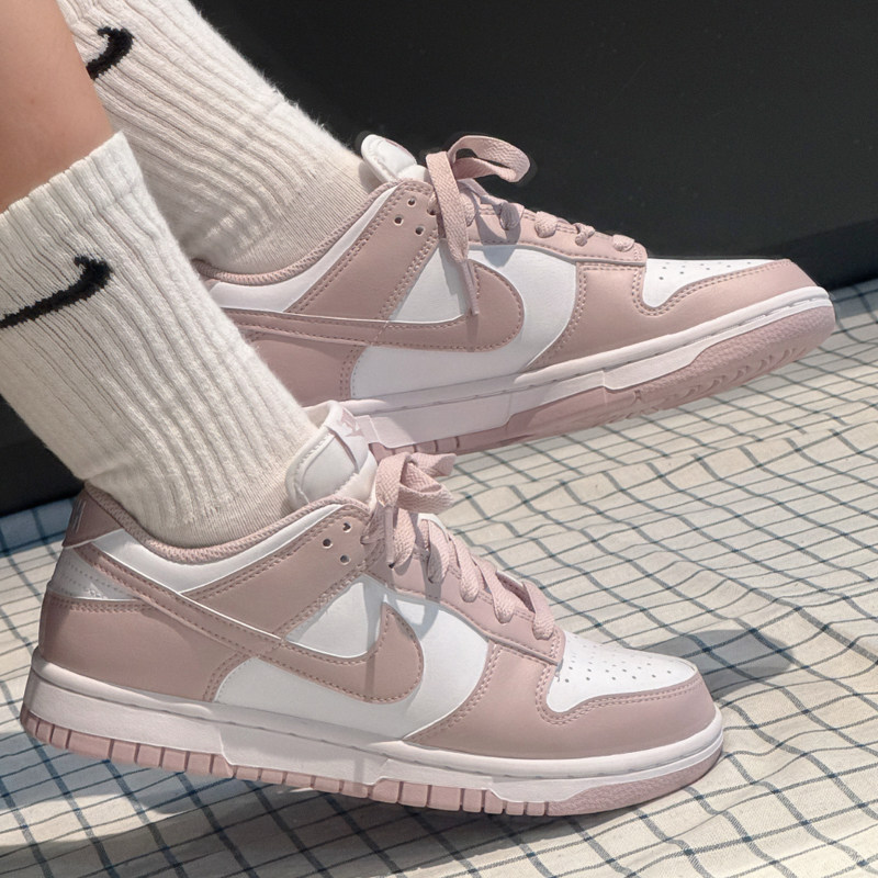 耐克2026春季新品女鞋DUNK LOW粉白撞色运动休闲鞋板鞋IM6572-103