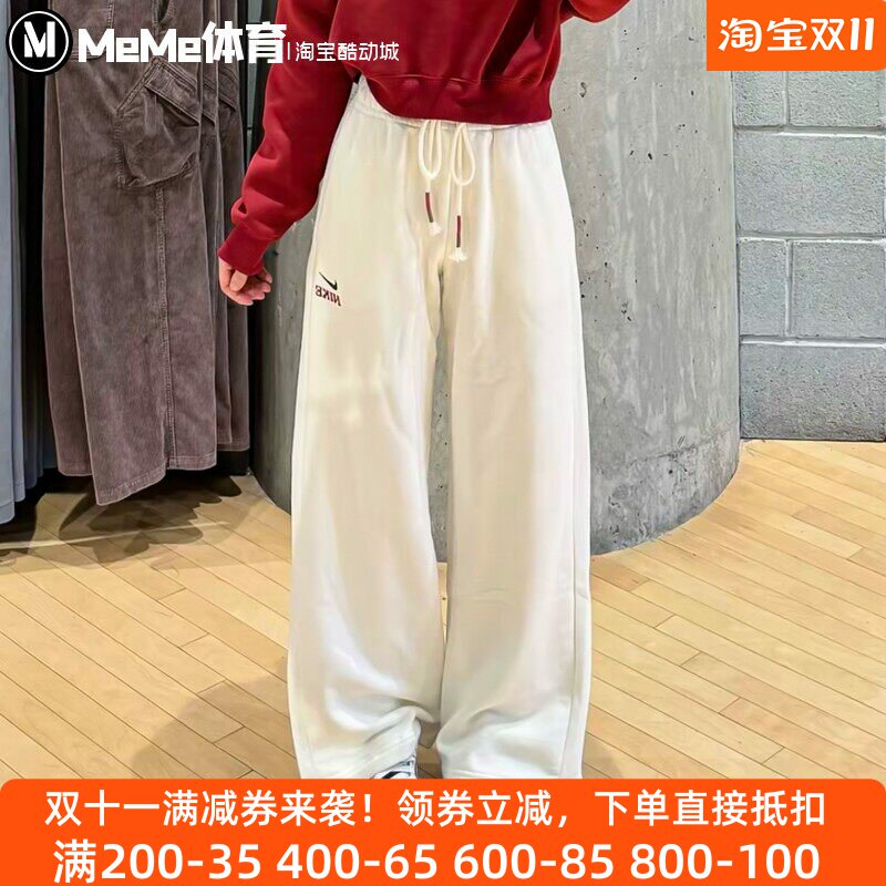 耐克2026马年限定新春款女裤刺绣小标宽松休闲运动长裤IQ3829-133