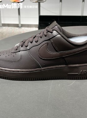 耐克男鞋2025冬新品复古丝绒棕AF1空军一号运动休闲鞋 IH1698-200
