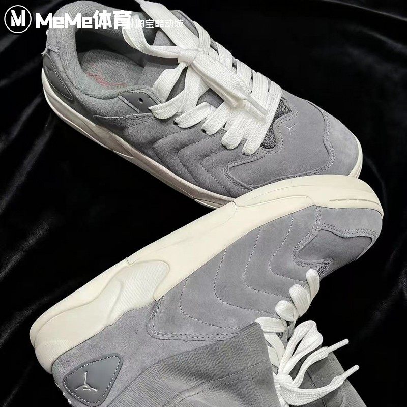 耐克大童鞋2025冬季新品质感翻毛皮水泥灰AJ休闲面包鞋IB5679-003