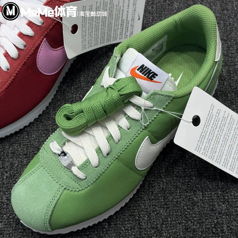 耐克女鞋2026秋Cortez Textile绿翻毛皮鞋面耐磨运动鞋DZ2795-305