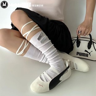 彪马Rose联名女子绑带玛丽珍鞋2025冬新品芭蕾风薄底鞋 404395-01