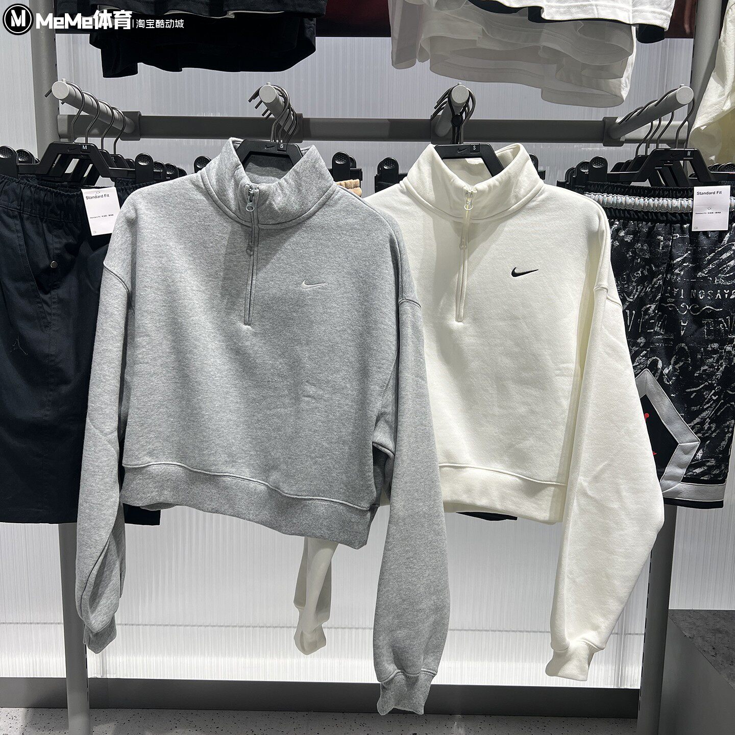 耐克女子2026冬季款加绒保暖立领短款卫衣 IM8543-063 IM8543-133