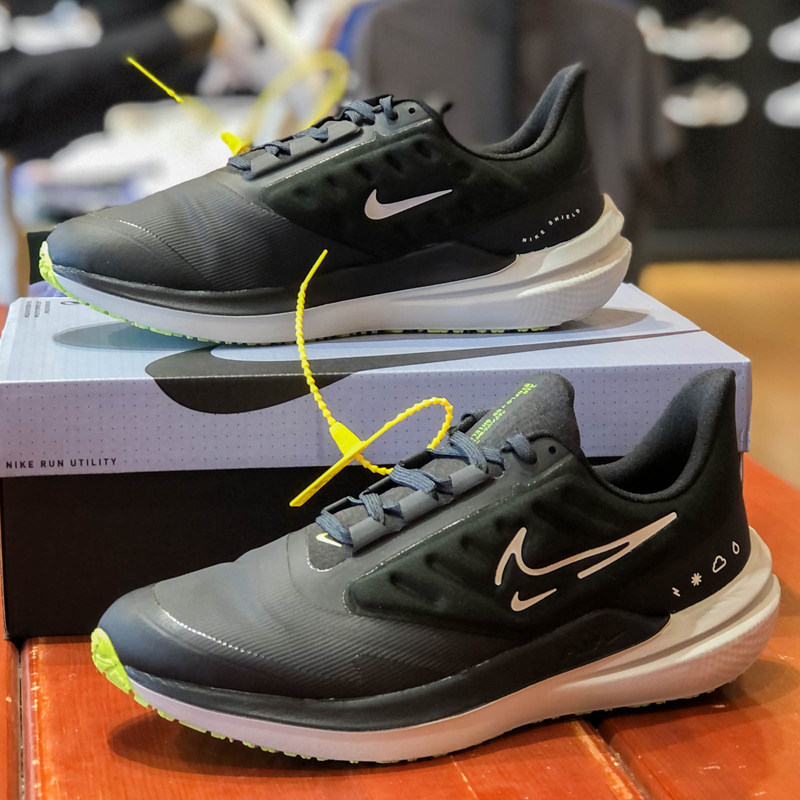 正品NIKE耐克男鞋2024冬款AIR WINFLO 9缓震运动跑步鞋DM1106-001