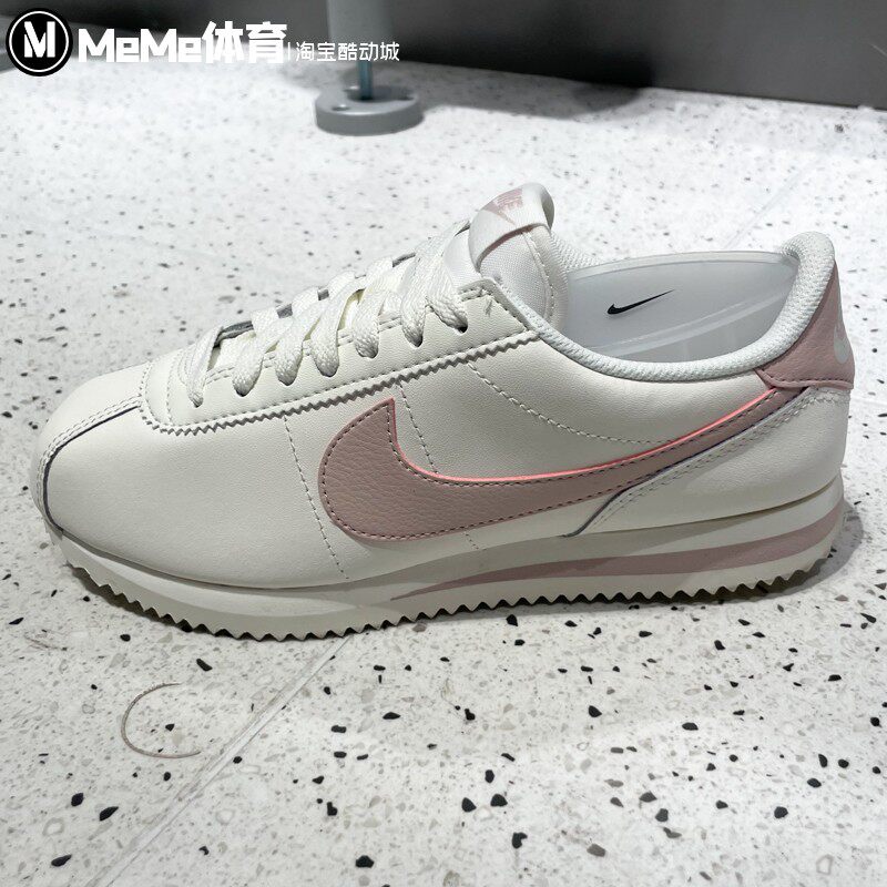 耐克女鞋2025冬季新品Cortez百搭粉白撞色阿甘鞋休闲鞋DN1791-116