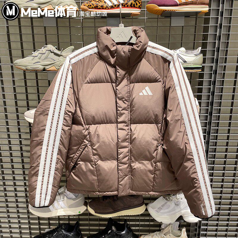 阿迪达斯男子羽绒服2025冬季户外防风防水保暖运动夹克外套KC2488