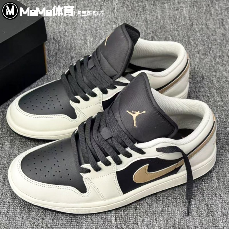 耐克男鞋2025夏季新品白金熊猫配色经典AJ1休闲运动鞋 IH0649-021