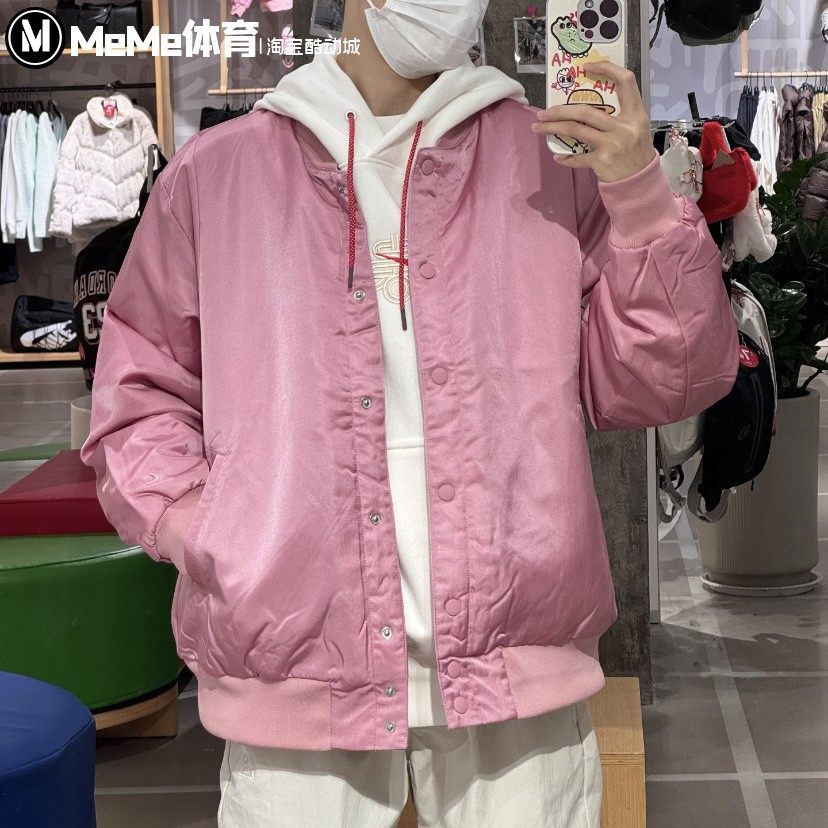 耐克女子棉服外套2025春款保暖立领夹克运动休闲棒球服HJ0972-699