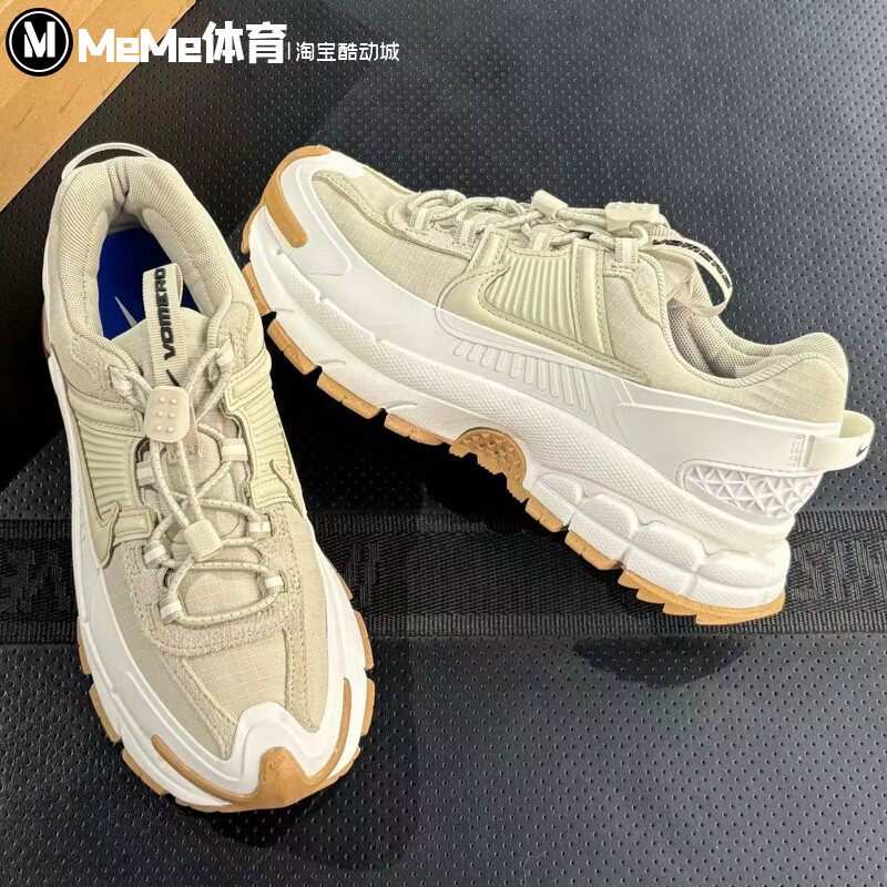 耐克女鞋2025冬季新品Zoom浅灰机能复古拒水增高漫游鞋HQ2181-100