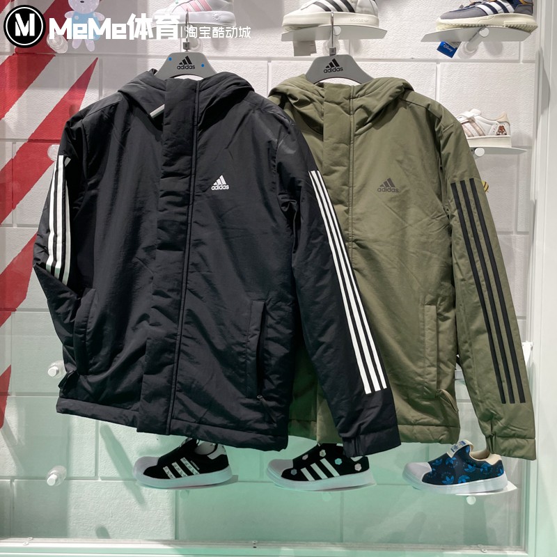 阿迪达斯男休闲运动保暖夹克棉衣