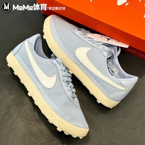耐克女鞋蓝白德训鞋华夫鞋休闲鞋