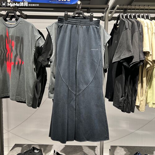 Nike耐克女裤2026冬新品针织加绒保暖高腰阔腿微喇长裤HV0318-010