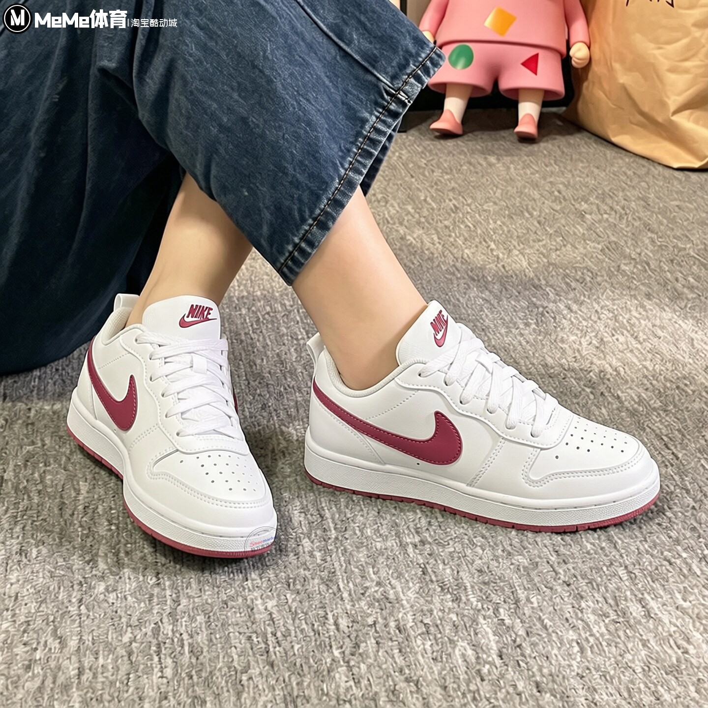Nike耐克2026秋款大童鞋学生通勤百搭小白鞋低帮板鞋 DV5456-142