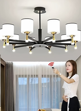 客厅吊灯大厅主灯2026新款中式轻奢现代简约大气饭店餐厅灯饰灯具