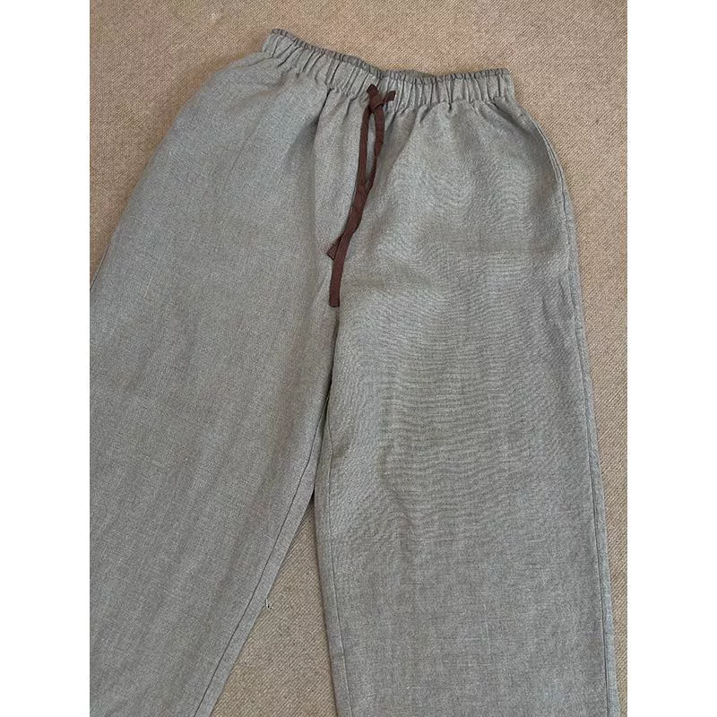 2025春秋款休闲直筒雨露亚麻文艺复古宽松阔腿裤女-010,女装/女士精品,休闲裤,淘宝优惠券,粉丝福利购,淘宝优惠卷