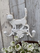 莫里斯花园 饰挂钩吊钩 花园杂货铸铁猫咪双挂了挂钩墙面壁面装