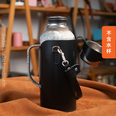 杯套头层牛皮dadali手工制作
