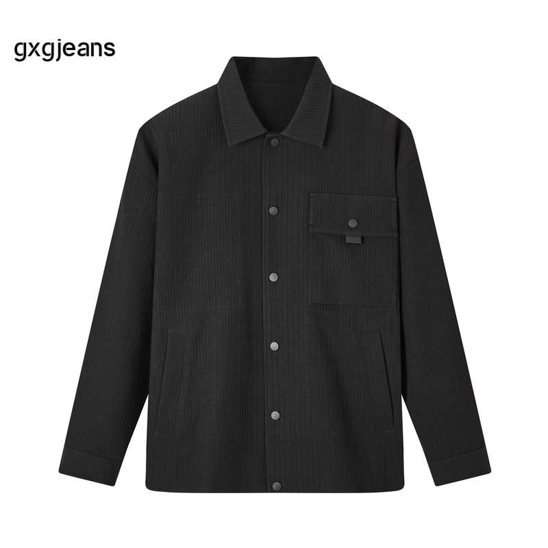 gxg.jeans男装2024年秋季新款翻领长袖衬衫J24X033068