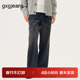 25秋新品 gxg.jeans男装 复古时尚 牛仔长裤 时尚 水洗擦色潮流美式