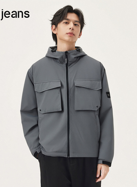 gxg.jeans男装秋季新款连帽夹克外套J24X213118