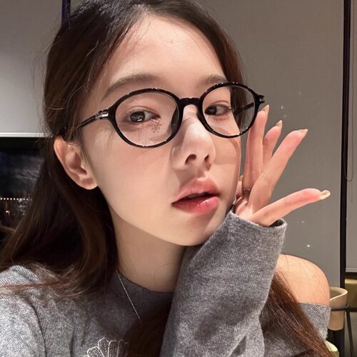 MELIYA赵露思同款复古时髦TR90眼镜框女素颜显瘦平光镜可配近视潮