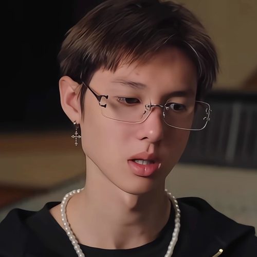 cortis马丁同款王嘉尔无框眼镜高级感网红无边框纯欲防蓝光配近视