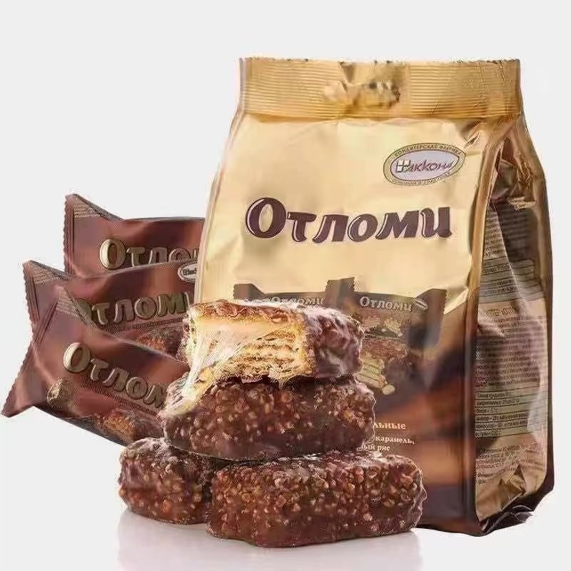 俄罗斯巧克力拉丝饼干进口奥特焦糖阿孔特夹心韧性威化休闲零食品,零食/坚果/特产,威化饼干,淘宝优惠券,粉丝福利购,淘宝优惠卷