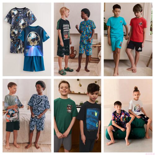 NEXT足球Mario卡通居家服睡衣