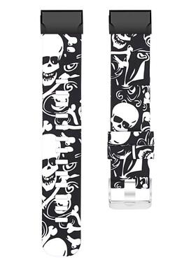 适配北斗syntime2 pro手表二代标准版印花硅胶潮流快拆表带23mm