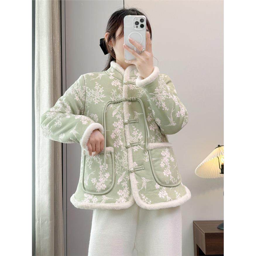 花棉袄女冬季新款东北大花棉衣加绒加厚中国风盘扣小个子碎花棉服,个性定制/设计服务/DIY,棉服工装,淘宝优惠券,粉丝福利购,淘宝优惠卷