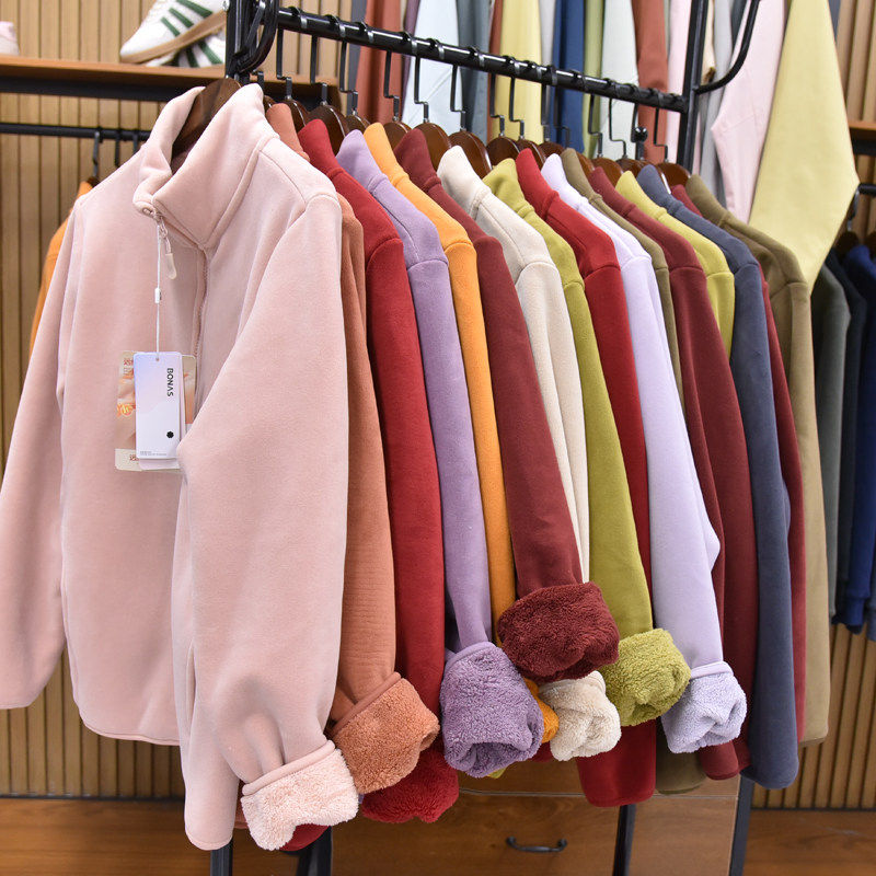 加厚绒嬷嬷！780克羊羔绒 双面加绒加厚防风保暖外套男女立领开衫,个性定制/设计服务/DIY,棉服工装,淘宝优惠券,粉丝福利购,淘宝优惠卷