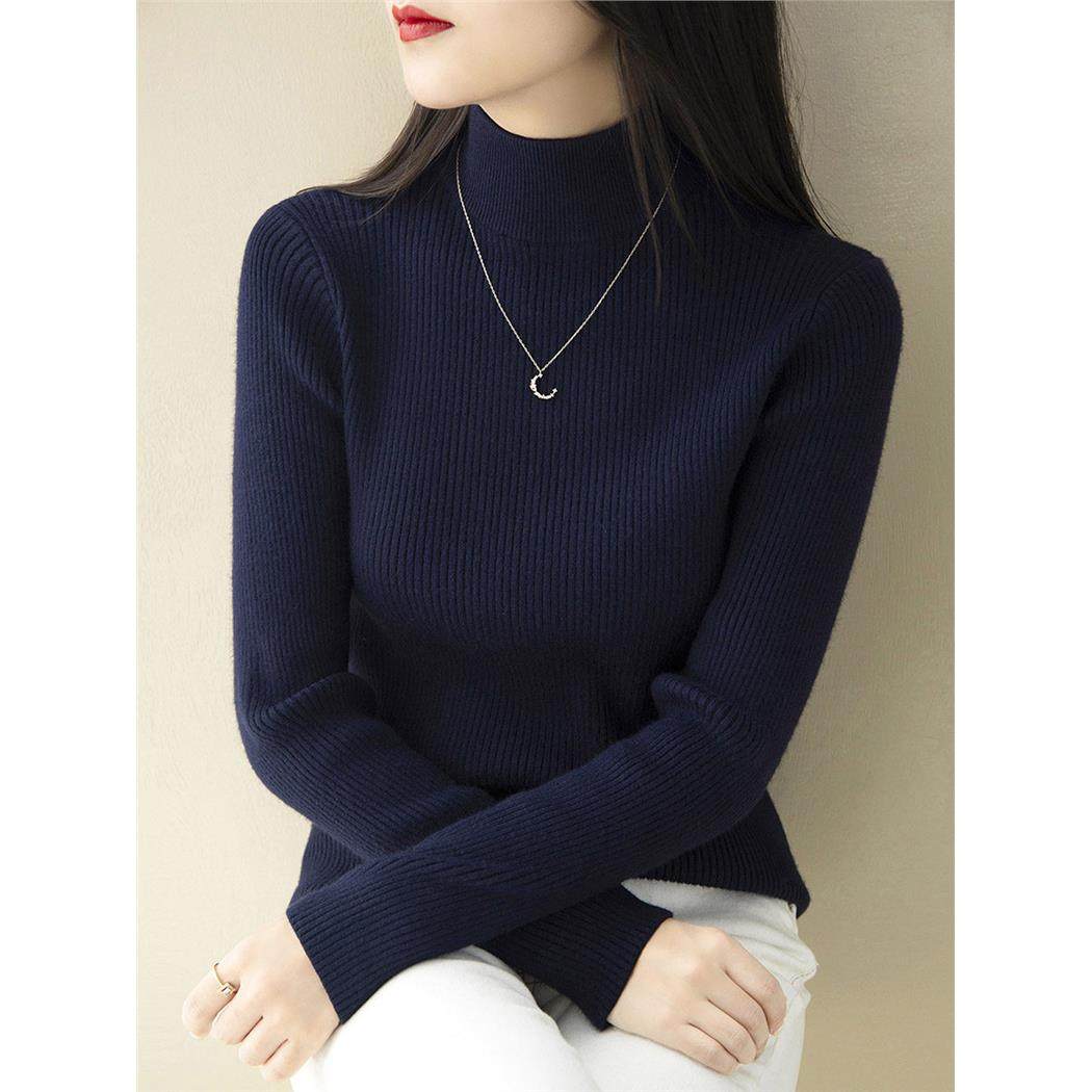 秋冬新款半高领修身内搭针织加绒打底衫女装长袖慵懒风超好看毛衣,个性定制/设计服务/DIY,棉服工装,淘宝优惠券,粉丝福利购,淘宝优惠卷