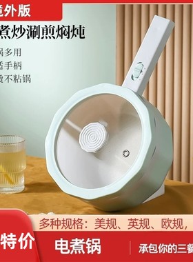 110v伏电煮锅出口小家电跨境小电锅多功能美国日本台湾香港美规